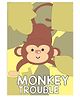 Kadam Baby Monkey Wall Poster - Green