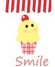 Kadambaby Smile Wall Poster - White Yellow