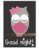 Kadambaby Good Night Print Wall Poster - Black