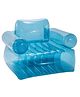 Intex 66503NP Inflatable Blue Armchair Transparent Sofa Inflatable Armchair Intex Air Furniture  Blue