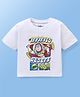 Babyoye Disney 100% Cotton Half Sleeve T-Shirt with  Front and Back Toy Story Graphics -White