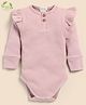 Cot & Candy Organic Cotton Full Sleeves Solid Onesie - Pink