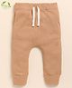 Cot & Candy Organic Cotton  Ribbed Leggings - Brown