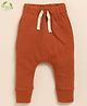 Cot & Candy Organic Cotton  Ribbed Leggings - Brown