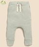 Cot & Candy Organic Cotton  Ribbed Leggings - Grey