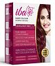 Iba Hair Colour - Burgundy Red, 70g | 100% Pure Henna Based Powder Sachet | Naturally Coloured Hair & Long Lasting | Conditioning | Reduced Hair fall & Hair Damage | Shine & Nourish Hair | Paraben, Chemical, Ammonia & Sulphate Free Formula
