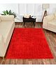 Presto Bazaar Red Solid Soft Feel Anti-Skid Carpet 2X5 Feet