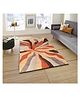 Presto Bazaar Abstract Orange Hand Tufted Wool Carpet