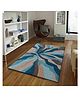 Presto Bazaar Abstract Blue Hand Tufted Wool Carpet
