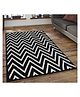 Presto Bazaar Abstract Black Hand Tufted Wool Carpet