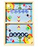 NIYAMAT 2 in 1 Fastest Finger First Board Games Wooden String Hockey Game Sling Puck Board Hockey Toy Perfect for Family Entertainment, Christmas Gift (Latest 2024) Multicolor