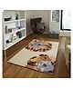 Presto Bazaar Floral Brown Hand Tufted Wool Carpet