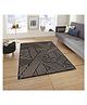 Presto Bazaar Geometric Black Hand Tufted Wool Carpet
