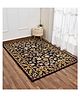 Presto Bazaar Black Traditional Hand Tufted Wool Carpet