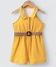 Kookie Kids Sleeveless Halter Neck Jumpsuit Solid Colour - Yellow