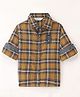 INFINITY Cotton Woven Full Sleeves Yarn Dye Checked  Shirt - Mustard Yellow