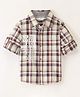 INFINITY Cotton Woven Full Sleeves Yarn Dye Checked  Shirt - Brown