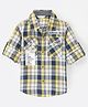 INFINITY Cotton Woven Full Sleeves Yarn Dye Checked   Shirt - White