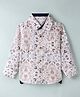 INFINITY Cotton Woven Full Sleeves Abstract Printed  Shirt - White