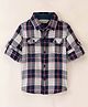 INFINITY Cotton Woven Full Sleeves Checked Shirt - Blue
