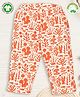 Pranava 100% Organic Cotton Sea World Printed Pant- White