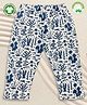 Pranava 100% Organic Cotton Sea Life Printed Pant - White