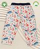 Pranava 100% Organic Cotton Sea Life Printed Pant - White