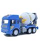 BitFeex Cement Mixture Truck Friction Power Construction Truck Toy- Blue