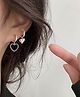 Yu Fashions Heart Shaped Cute Single Pair Korean Earrings