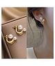 Yu Fashions Twisted Pearl Cute Korean Earrings Stud Pair