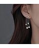 Yu Fashions 2 way Crustal Drop Chain Korean Earrings Pair