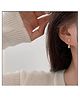 Yu Fashions 2 way Tear drop Korean Earrings Pair