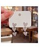 Yu Fashions Tassel Sparkle Love Fashionable Sparkle long Korean Earrings for Women