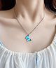 Yu Fashions Blue Cute Butterfly Couple best Friend Sister Pendent Necklace Chain