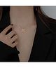 Yu Fashions Dual Heart Twisted Korean Necklace