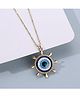 Yu Fashions Evil Eye Wheel Minimal Pendent Korean Necklace