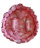 Babysparsh New Born Baby Round Reversible Bedding Set with Luxury Pillow Pink  - Red