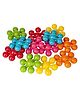 Goyal's Plastic Flower Link Shape Puzzle Blocks for Kids, Puzzle for Children Educational & Learning Toy for Girls & Boys, (100 Blocks) Multicolor