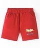 Zero Sinker Shorts with Plane Print - Red