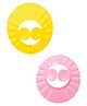No Tears Safe Adjustable Bathing Shower Cap Pack of 2 - Yellow, Pink