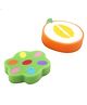 Baby Moo Sliced Custard Apple And Orange 2 Pk Bath Sponge - Multicolour
