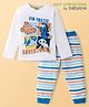 Babyoye Disney Full Sleeves Night Suit Finding Nemo Print - White & Blue