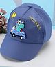 PASSION PETALS Car & Animal Applique Summer Cotton Cap - Blue