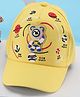 PASSION PETALS Astronaut Applique Summer Cotton Cap - Yellow- Diameter11