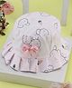 PASSION PETALS Animal Printed  Summer Cotton Cap - Pink- Diameter11
