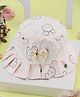 PASSION PETALS Animal Printed  Summer Cotton Cap - Yellow- Diameter11