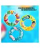 Planet of Toys Swimming Ring Swim Tube for Kids Swimming Learning Printed cartoon swim rings for kids (Random Colour and Design)