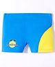 LOBSTER  Swimming Shorts with Text Print - Blue & Yellow