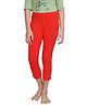 Tiny Girl Knitted Stone Embellished Leggings - Red