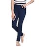 Tiny Girl Knitted Solid Leggings - Navy Blue